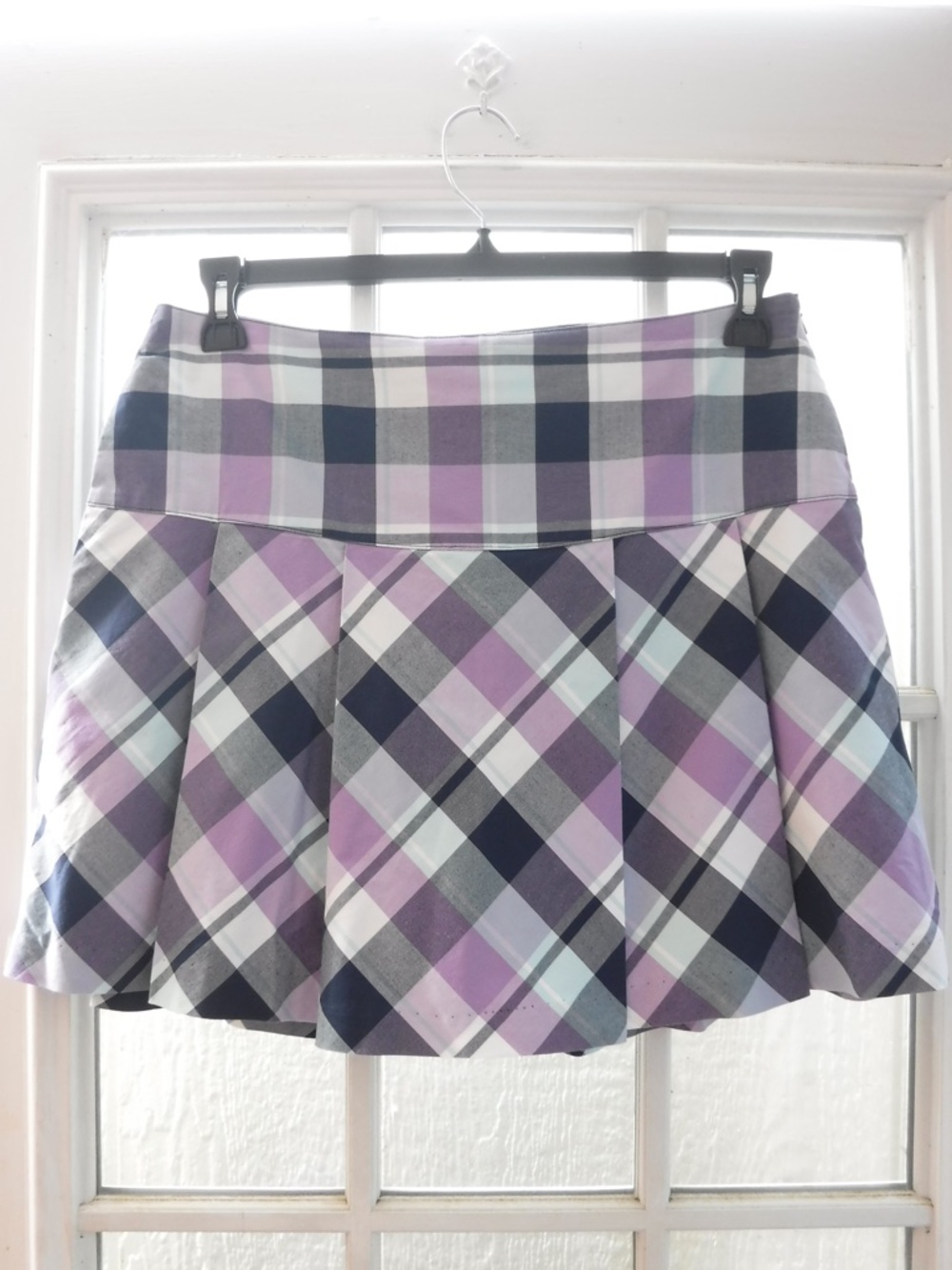 Lady Hagen Check Pleated Golf Skort